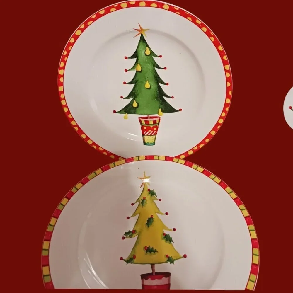 Oneida Jubilee set of 6 Stoneware Salad/Dessert Plates & Mugs